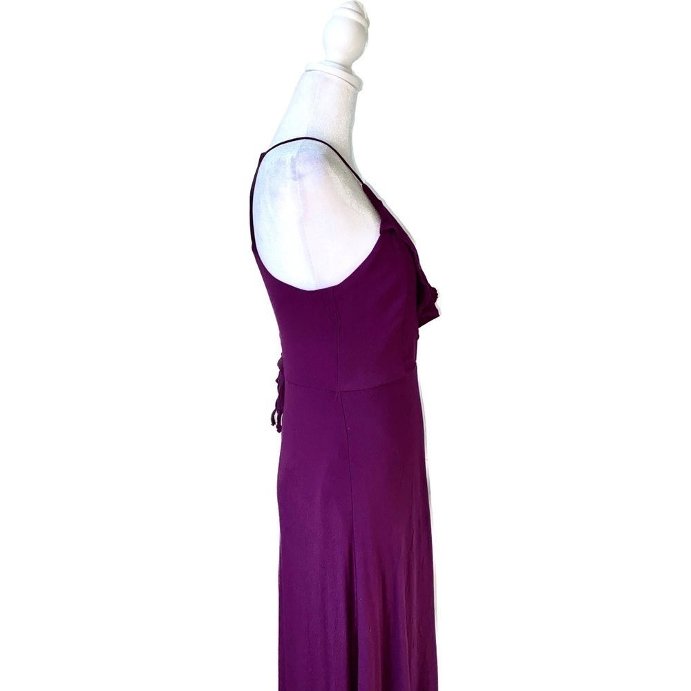 Dee Elly Stunning Purple Formal Dress with Criss-cross Tie Back Closure Size M - Picture 5 of 11
